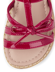 Girls Bow Sandals - Nantucket Charm