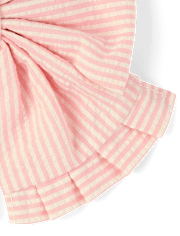 Girls Floral Ruffle Bow Hair Clip 2-Pack - Nantucket Charm