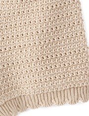 Girls Crochet Scalloped Crochet Shorts - Driftwood Bay