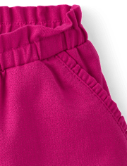 Girls Ruffle Pull On Shorts - Little Essentials
