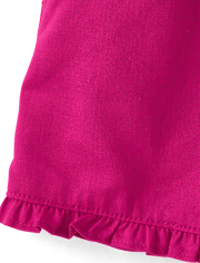 Girls Ruffle Pull On Shorts - Little Essentials