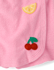 Girls Crochet Fruit Terry Faux Wrap Skort - Swim Shop