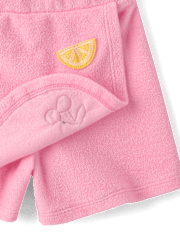 Girls Crochet Fruit Terry Faux Wrap Skort - Swim Shop