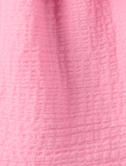 Girls Embroidered Eyelet Gauze Tank Top - Amalfi Coast