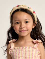 Girls Raffia Fruit Headband - Amalfi Coast