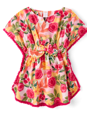 Girls Floral Tassel Cover-Up - Swim Shop