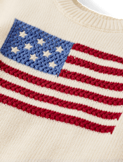 Baby Crochet Flag 2-Piece Outfit Set - Nantucket Charm