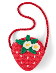 Girls Raffia Strawberry Bag - Amalfi Coast