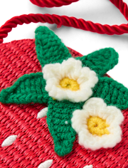 Girls Raffia Strawberry Bag - Amalfi Coast