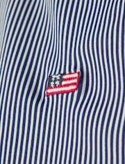 Girls Embroidered Flag Flutter One Piece Swimsuit - Swim Shop