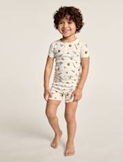 Boys Baseball Snug Fit Cotton Henley Pajamas - Gymmies