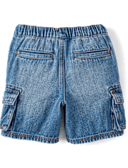 Boys Pull On Cargo Jean Shorts - Little Essentials