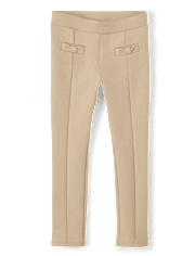 Girls Bow Ponte Jeggings 2-Pack - Uniform