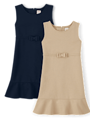 Girls Ruffle Jumper 2-Pack - Uniform
