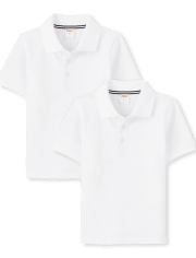 Boys Stain Resistant Polo 2-Pack - Uniform