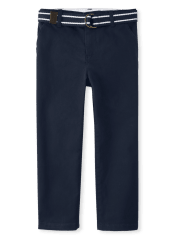 Boys Stain And Wrinkle Resistant Chino Pants 2-Pack - Uniform