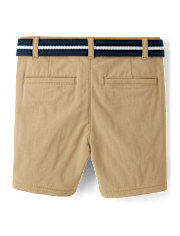 Boys Quick Dry Chino Shorts 2-Pack - Uniform