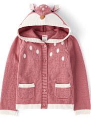 Girls Embroidered Deer 3-Piece Outfit Set - Country Charm