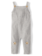 Unisex Baby Bear Sweater Overalls 4-Piece Outfit Set - Homegrown by Gymboree