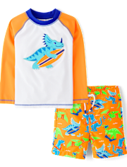 Boys Dino 2-Piece Swimsuit - Swim