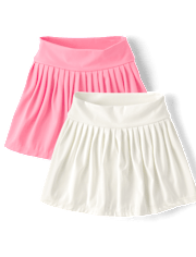 Girls Pleated Skort 2-Pack - Little Essentials