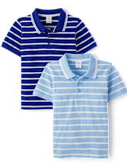 Boys Striped Polo 2-Pack - Little Essentials