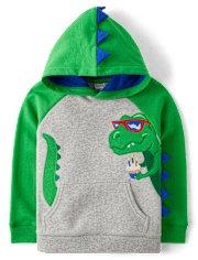 Boys Embroidered Dino 3-Piece Outfit Set - Birthday Boutique