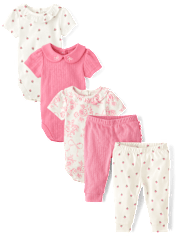 Baby Girls Floral 5-Piece Outfit Set - Homegrown by Gymboree