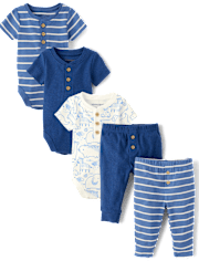 Baby Boys Animal 5-Piece Outfit Set - Homegrown by Gymboree