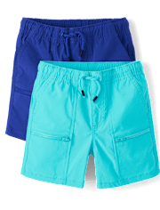 Boys Quick Dry Pull On Shorts 2-Pack - Little Essentials