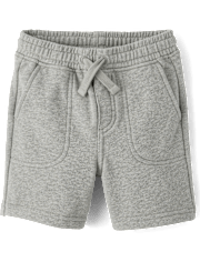 Boys French Terry Pull On Shorts 5-Pack - Little Essentials