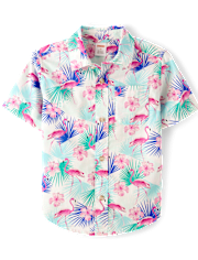 Boys Flamingo 2-Piece Outfit Set - Swim