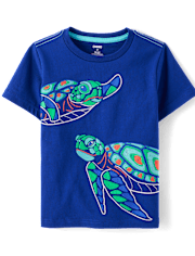 Boys Embroidered Turtle 2-Piece Outfit Set - Little Essentials