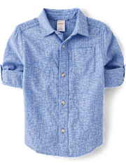 Kids Striped Linen-Blend 2-Piece Outfit Set