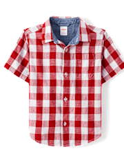 Boys Gingham 3-Piece Outfit Set - American Cutie
