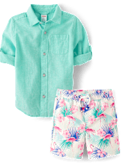 Boys Flamingo 2-Piece Swim Set - Swim