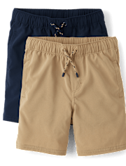 Boys Quick Dry Jogger Shorts 2-Pack - Uniform