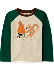 Boys Embroidered Squirrel 3-Piece Outfit Set - Fall Celebrations