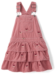 Girls Embroidered Fox 2-Piece Outfit Set - Highland Hills
