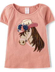 Girls Embroidered Horse 3-Piece Outfit Set - Highland Hills