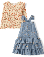 Girls Floral 2-Piece Outfit Set - Highland Hills
