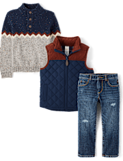 Boys Colorblock 3-Piece Outfit Set - Highland Hills