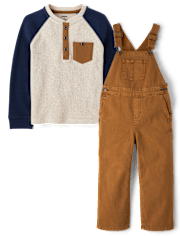 Boys Colorblock 2-Piece Outfit Set - Little Essentials