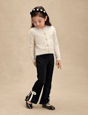 Girls Bow Sweater 2-Piece Outfit Set - Petit Paris