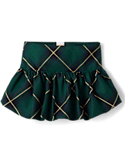 Girls Oversized Bow Sweater And Bubble Skirt 2-Piece Outfit Set - Royal Christmas