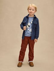 Boys Embroidered Polar Animals 3-Piece Outfit Set - First Frost