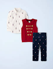Boys Embroidered Nutcracker 3-Piece Outfit Set - New York City Ballet by GYMBOREE