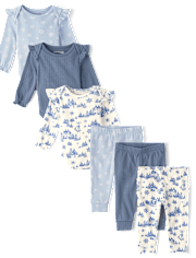 Baby Girls Snowflake 6-Piece Outfit Set - Homegrown by Gymboree