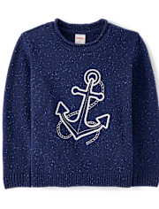 Girls Embroidered Anchor 2-Piece Outfit Set - Driftwood Bay