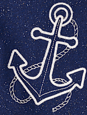 Boys Embroidered Anchor 2-Piece Outfit Set - Driftwood Bay